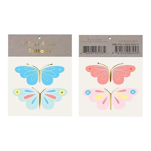 Tatouages temporaires - Papillons - Couleur Pastel Couleur Pastel inc